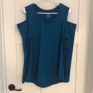 Calia by Carrie Underwood athletic cold shoulder top.